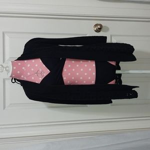 Black Cotton Cardigan (M) Belldini